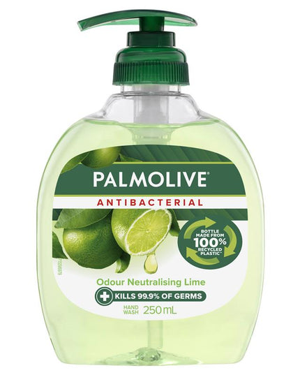 Palmolive Antibacterial Odour Neutralising Liquid Hand Wash Lime Pump 250mL