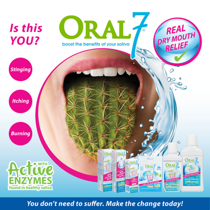 ORAL 7 Dry Mouth Mouthwash 250mL