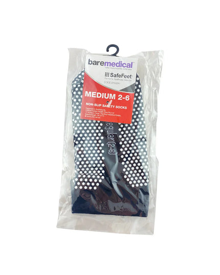 SafeFeet Non Slip Grip Socks - 1 Pair