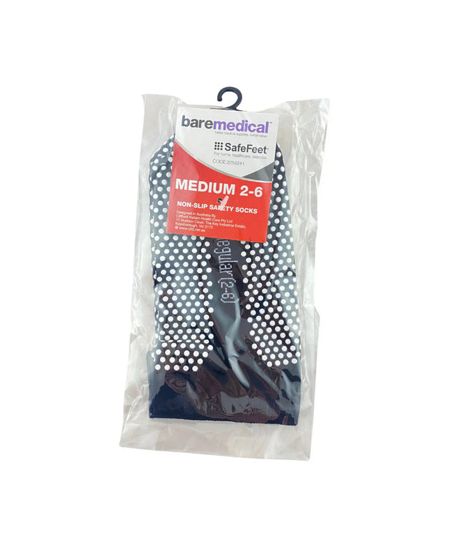 SafeFeet Non Slip Grip Socks - 1 Pair