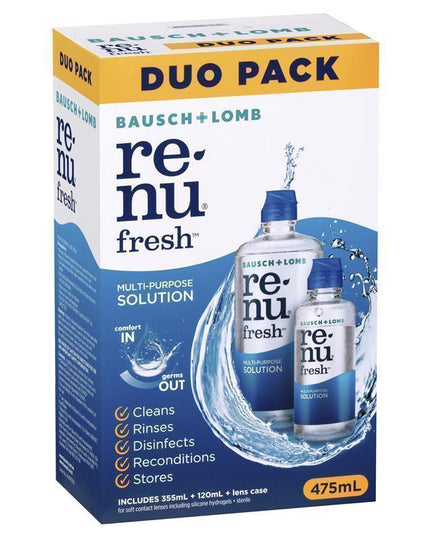 Bausch & Lomb Renu Fresh Multi-Purpose Duo Pack 355ml + 120ml