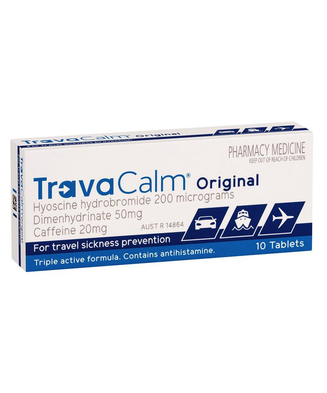 Travacalm Travel Sickness Original 10 Tablets