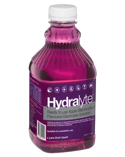 Hydralyte Liquid Apple Blackcurrant 1 Litre
