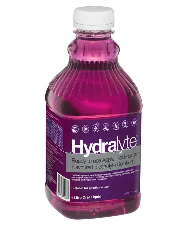 Hydralyte Liquid Apple Blackcurrant 1 Litre
