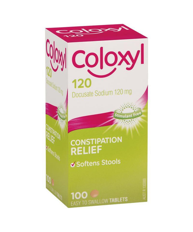 Coloxyl 120mg 100 Tablets Filmcoat