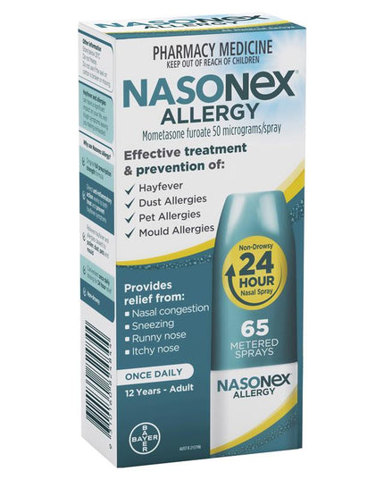 Nasonex Allergy Non-Drowsy 24 Hour Nasal Spray 65 Sprays