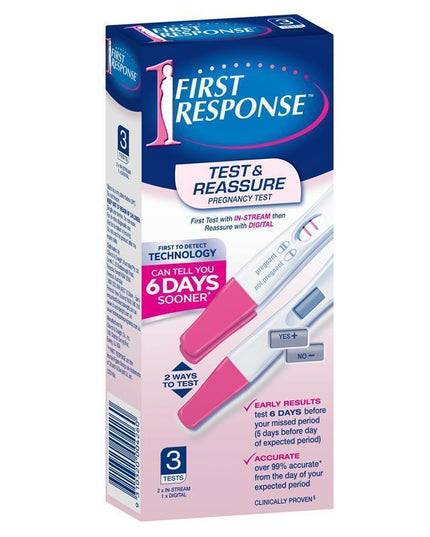 First Response Test and Reassure 3 Tests