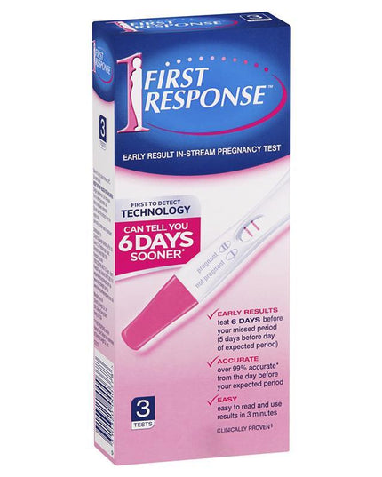 First Response Instream Pregnancy Test 3 Tests