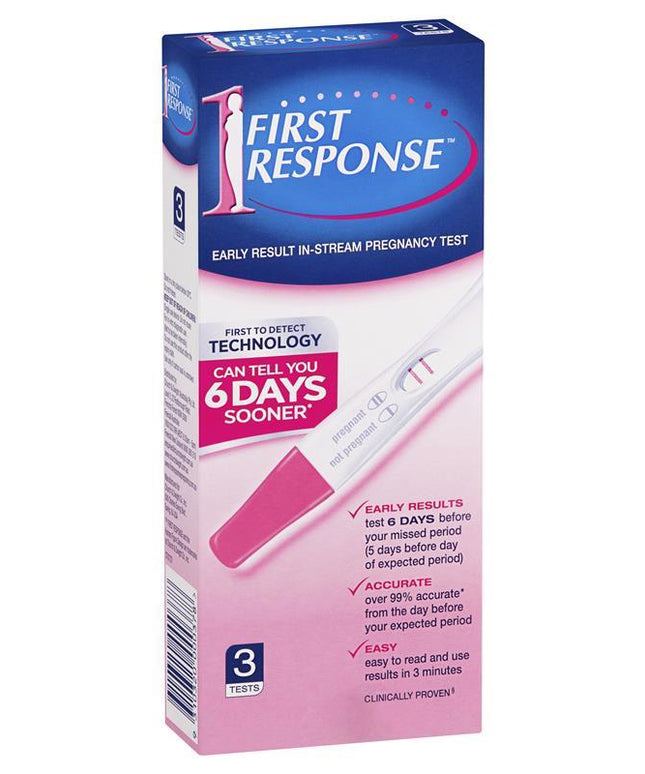 First Response Instream Pregnancy Test 3 Tests