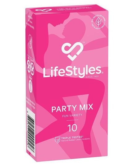 LifeStyles® Party Mix Condoms 10 Pack