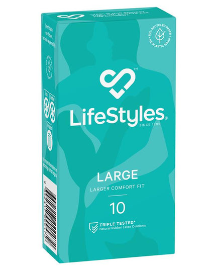 LifeStyles® Large Condoms 10 Pack