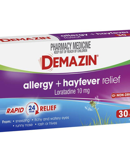 Demazin Allergy + Hayfever Relief Non-Drowsy 30 Tablets