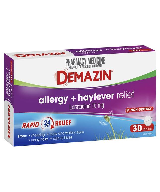 Demazin Allergy + Hayfever Relief Non-Drowsy 30 Tablets