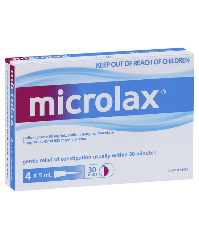 Microlax Enemas 5mL Pack 4