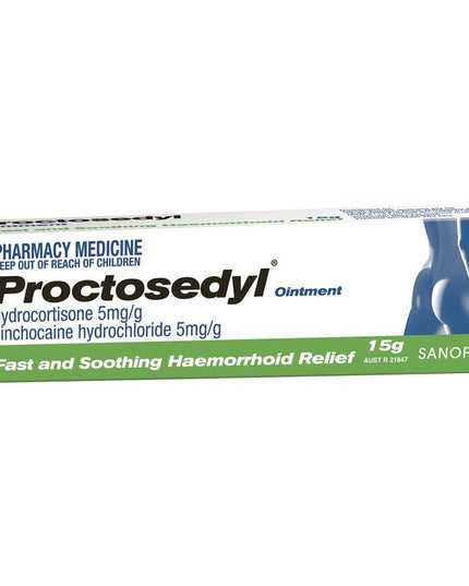 Proctosedyl Haemorrhoids Relief Ointment Cream 15g