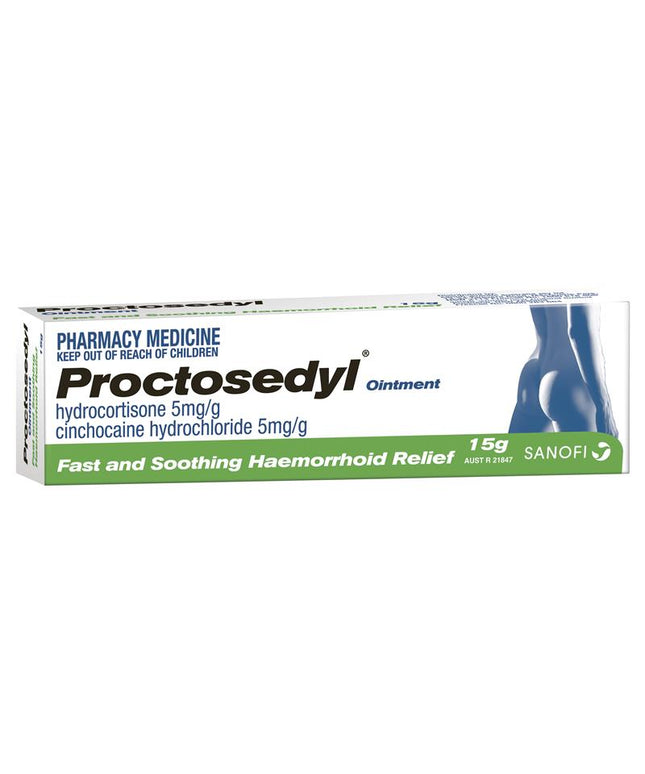 Proctosedyl Haemorrhoids Relief Ointment Cream 15g