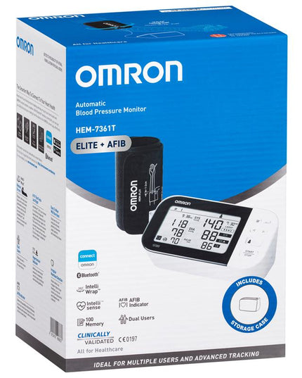 Omron HEM7361T Blood Pressure + AFIB Monitor Bluetooth
