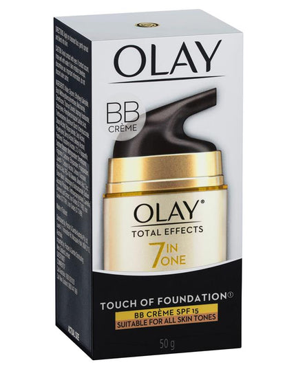 Olay Total Effects 7 in One Touch of Foundation Face Cream BB Crème SPF 15 50g