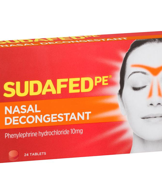 Sudafed PE Nasal Decongestant Tablets 24 Pack