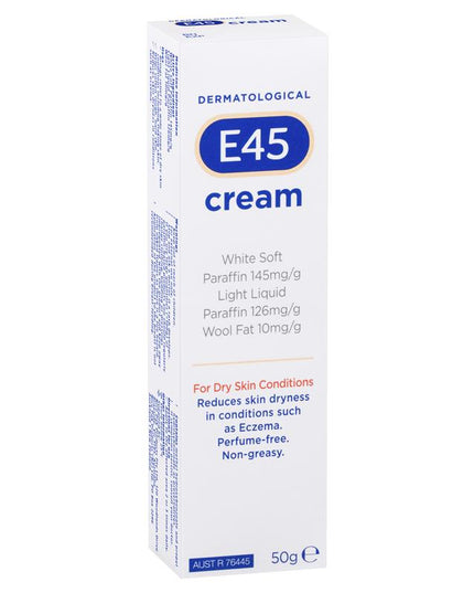 E45 Moisturising Cream for Dry Skin and Eczema 50g