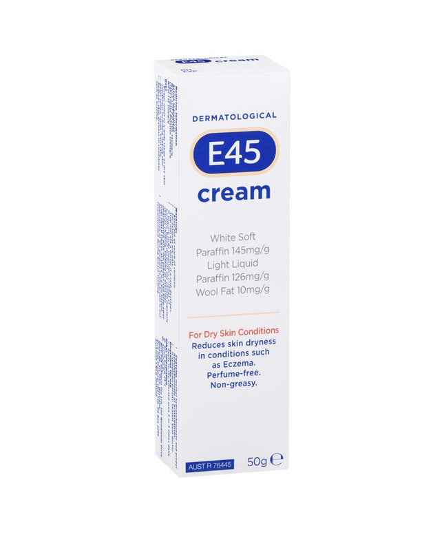 E45 Moisturising Cream for Dry Skin and Eczema 50g