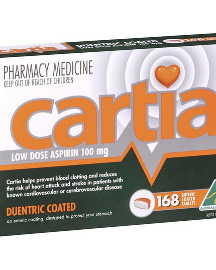 Cartia 100mg Tablets 168