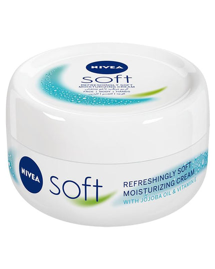 NIVEA Soft Moisturiser Cream Face Body Hands 200ml