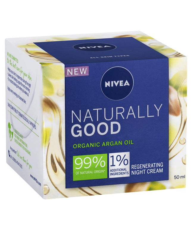 NIVEA Naturally Good Regenerating Face Moisturiser Night 50ml