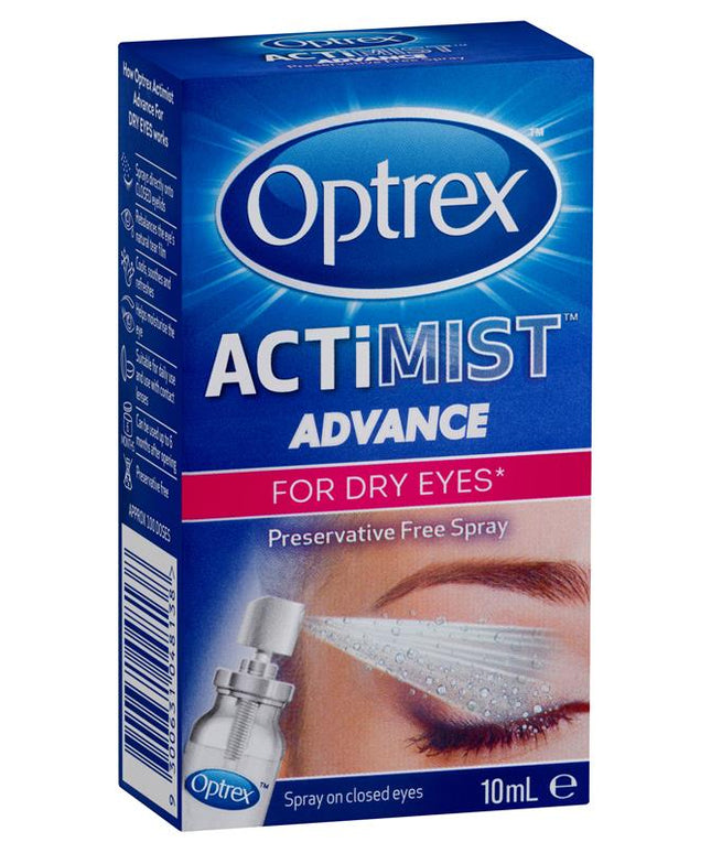 Optrex Advance Actimist Preservative Free Dry Eye Spray 10ml