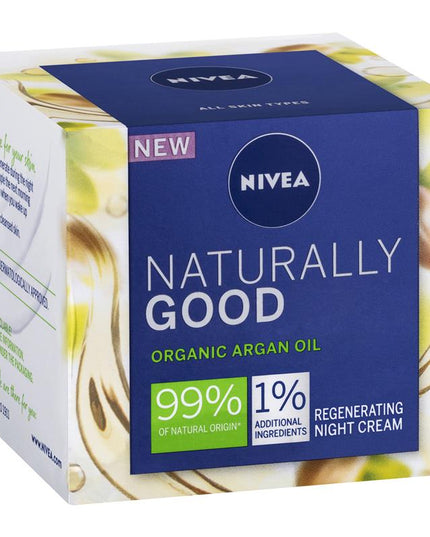 NIVEA Naturally Good Regenerating Face Moisturiser Night 50ml