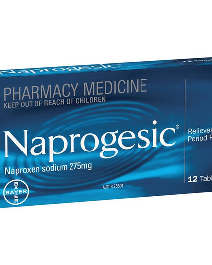 Naprogesic 275mg Tablets 12 Pack