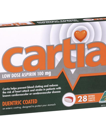 Cartia 100mg Tablets 28