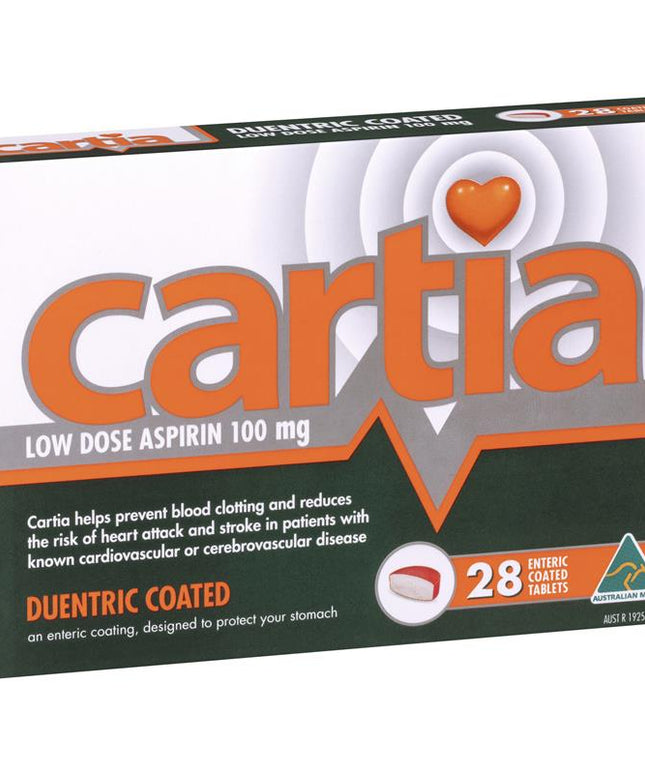 Cartia 100mg Tablets 28