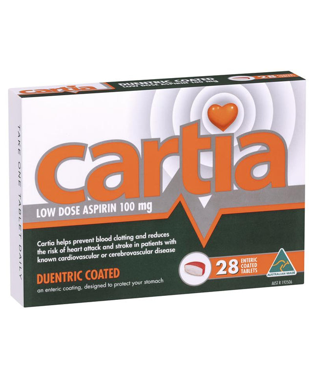 Cartia 100mg Tablets 28
