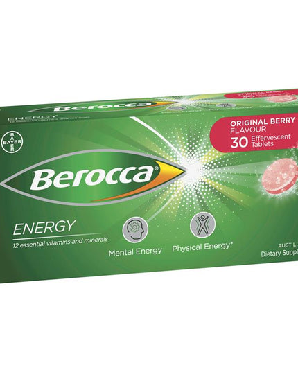 Berocca Energy Original Berry 30 Effervescent Tablets
