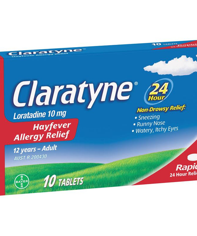Claratyne Allergy Hayfever Relief Antihistamine Tablets 10 pack