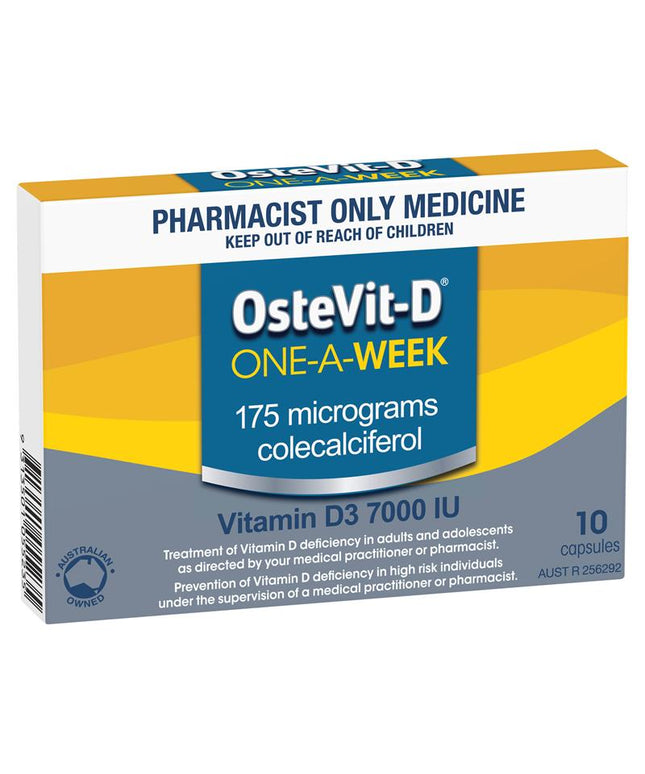 OsteVit-D Vitamin D3 7000IU 1-A-Week 10 Capsules (S3)