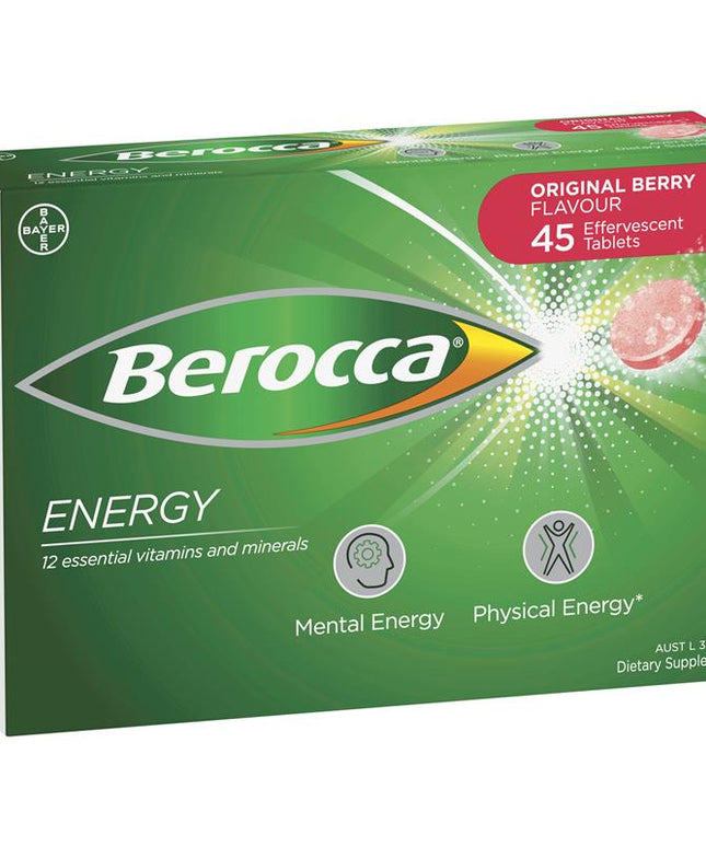 Berocca Energy Original Berry 45 Effervescent Tablets