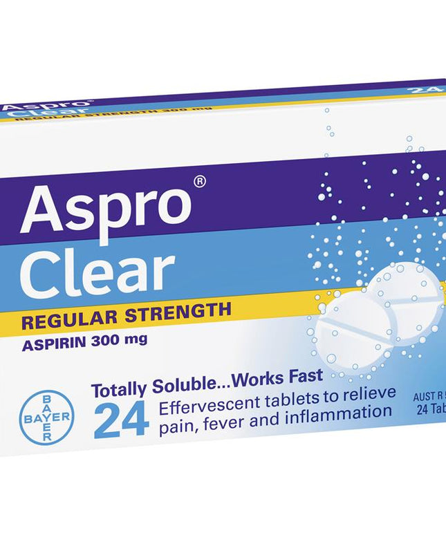 Aspro Clear Pain Relief 24 Soluble Tablets