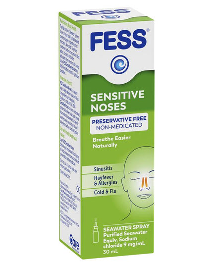 Fess Sensitive Noses Seawater Nasal Spray 30ml