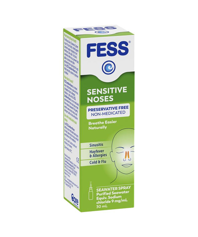 Fess Sensitive Noses Seawater Nasal Spray 30ml