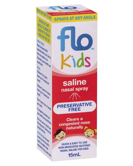 FLO Kids Saline Nasal Spray 15ml