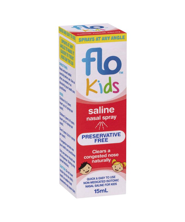 FLO Kids Saline Nasal Spray 15ml