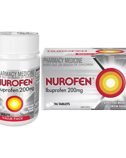 Nurofen Ibuprofen Pain Relief Tablets 200mg 96 Pack