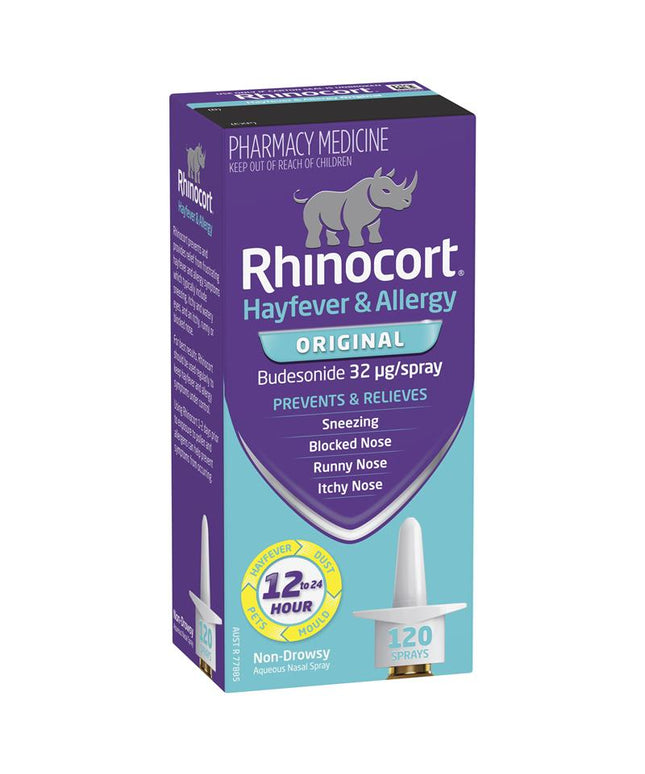 Rhinocort Original Hayfever & Allergy Nasal Spray 120 Sprays