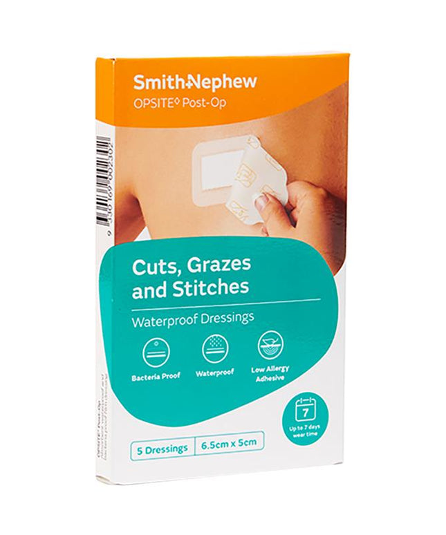 Opsite Post-Op 6.5cm x 5cm 5 Pack