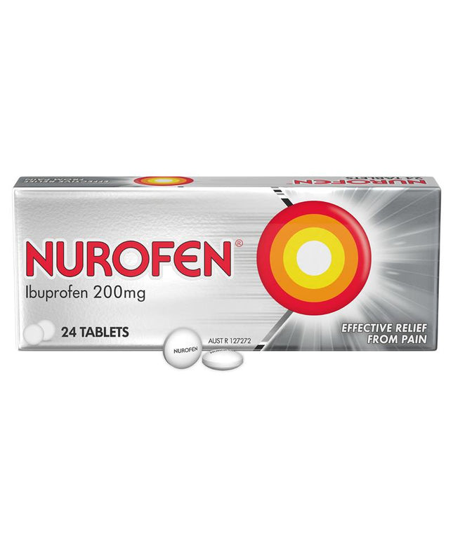 Nurofen Ibuprofen Pain Relief Tablets 200mg 24 Pack