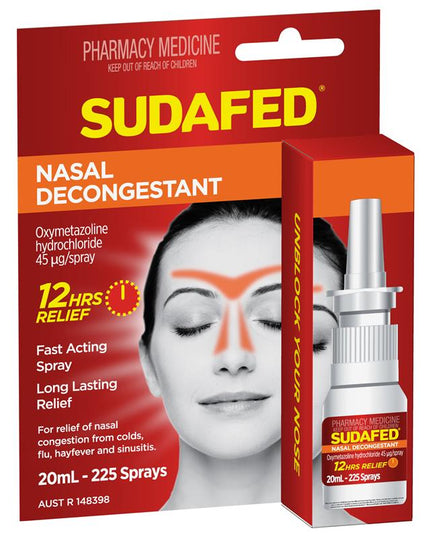 Sudafed Nasal Decongestant Spray 20mL