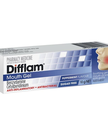 Difflam Anti-inflammatory Mouth Gel Peppermint 10g