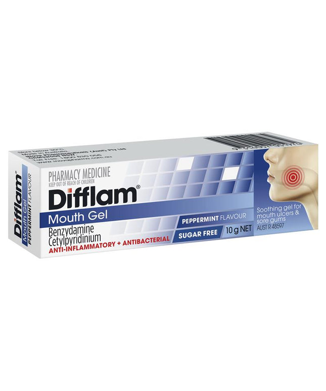 Difflam Anti-inflammatory Mouth Gel Peppermint 10g